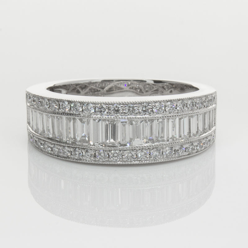 18ct White Gold Diamond Imperial Ring-Ring-Walker & Hall