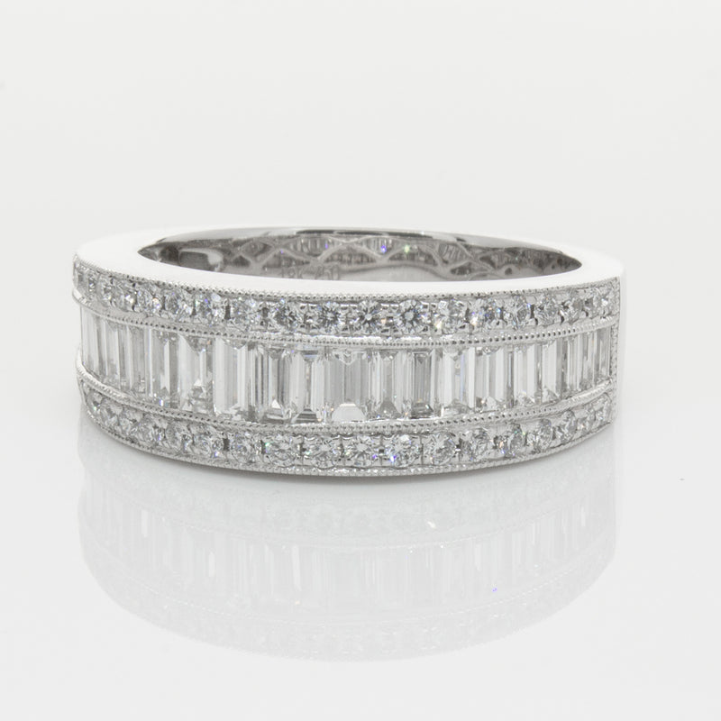 18ct White Gold Diamond Imperial Ring-Ring-Walker & Hall