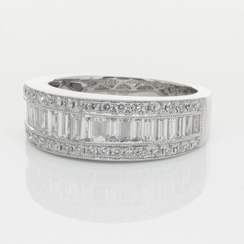 18ct White Gold Diamond Imperial Ring-Ring-Walker & Hall