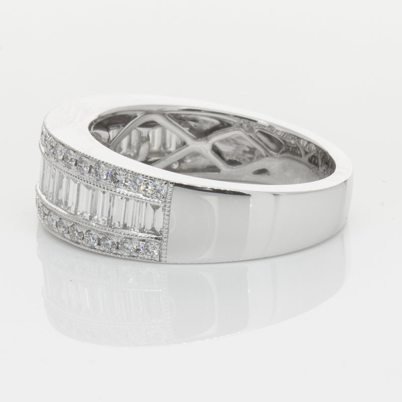 18ct White Gold Diamond Imperial Ring-Ring-Walker & Hall