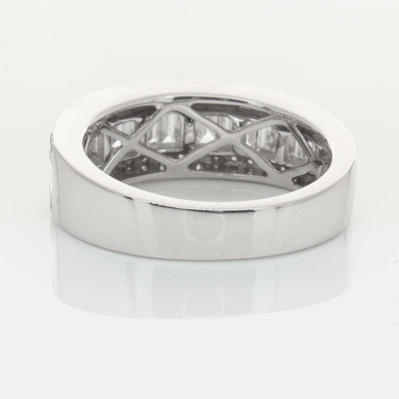 18ct White Gold Diamond Imperial Ring-Ring-Walker & Hall