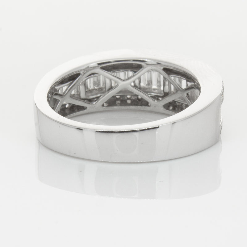 18ct White Gold Diamond Imperial Ring-Ring-Walker & Hall