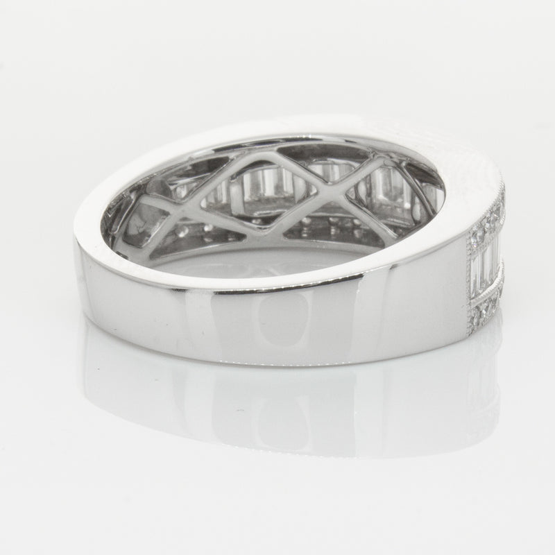 18ct White Gold Diamond Imperial Ring-Ring-Walker & Hall