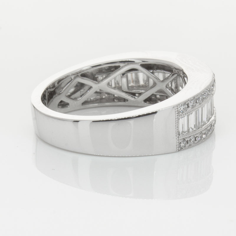 18ct White Gold Diamond Imperial Ring-Ring-Walker & Hall