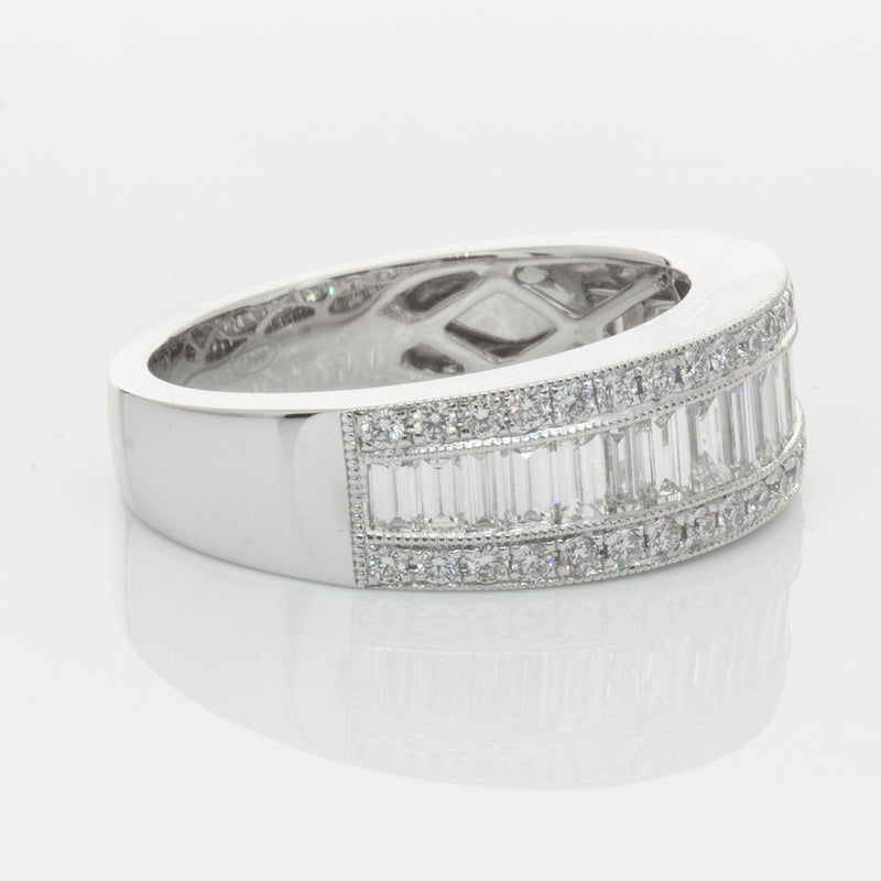 18ct White Gold Diamond Imperial Ring-Ring-Walker & Hall