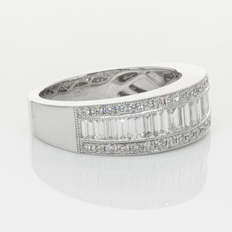 18ct White Gold Diamond Imperial Ring-Ring-Walker & Hall