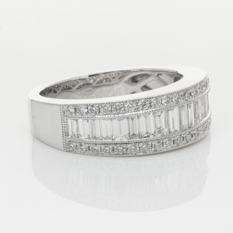 18ct White Gold Diamond Imperial Ring-Ring-Walker & Hall