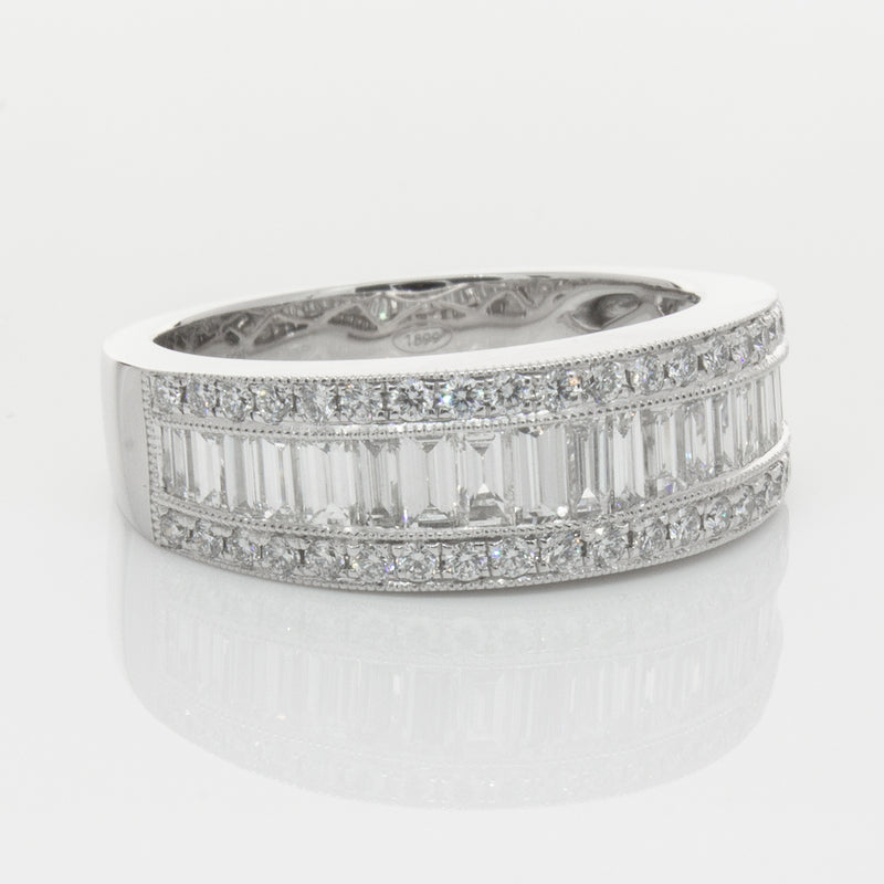 18ct White Gold Diamond Imperial Ring-Ring-Walker & Hall