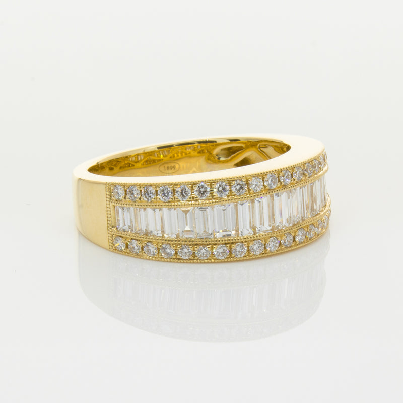 18ct Yellow Gold 1.29ct Diamond Imperial Ring-Ring-Walker & Hall