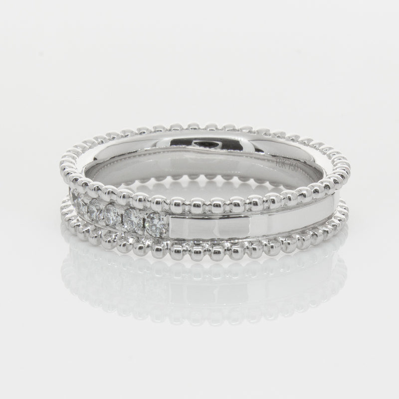 18ct White Gold .32ct Diamond Juno Ring-Ring-Walker & Hall