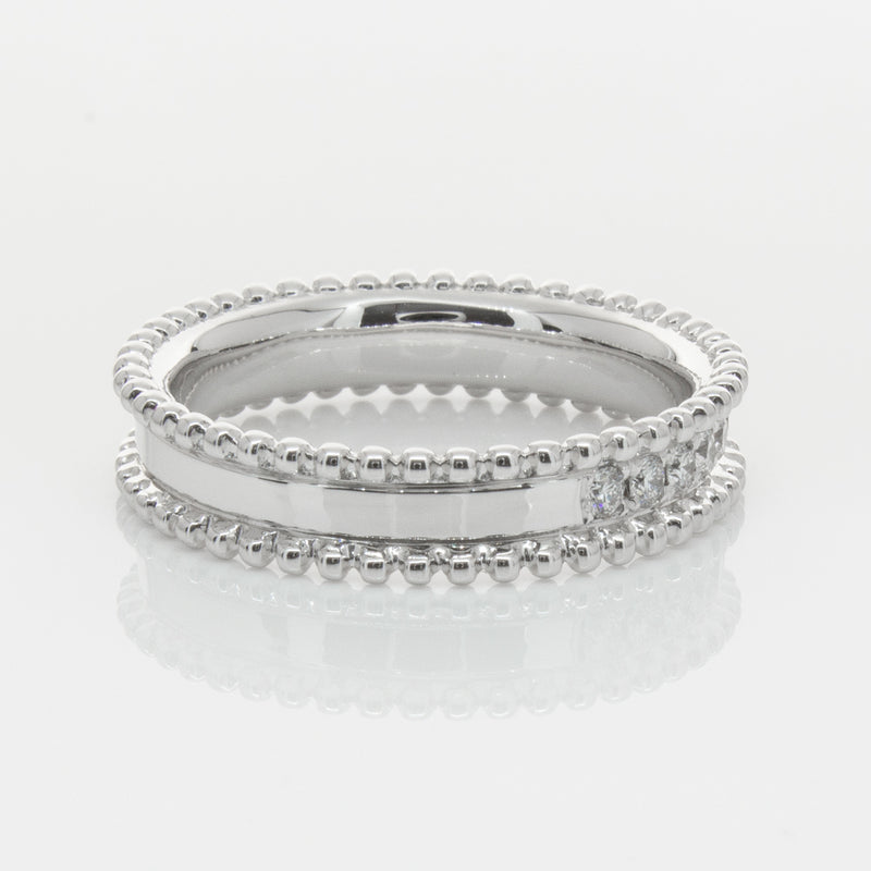 18ct White Gold .32ct Diamond Juno Ring-Ring-Walker & Hall