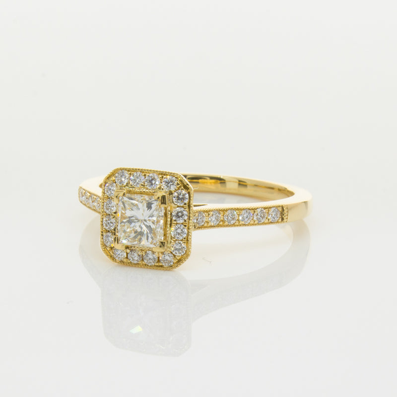 18ct Yellow Gold .50ct Diamond Mandalay Ring-Ring-Walker & Hall