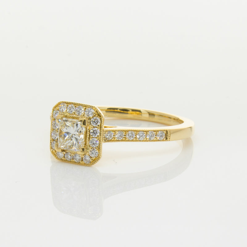 18ct Yellow Gold .50ct Diamond Mandalay Ring-Ring-Walker & Hall