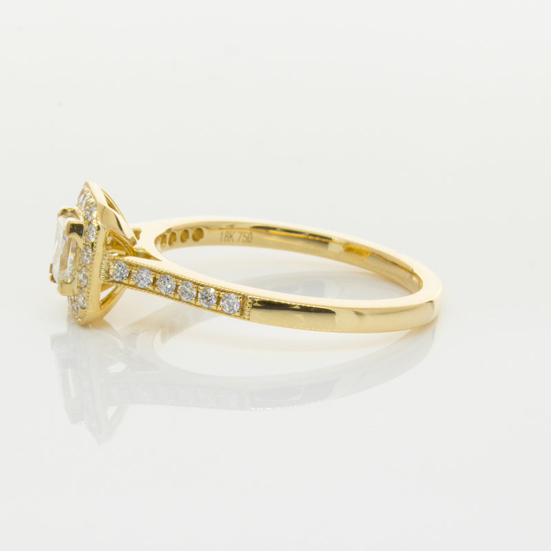 18ct Yellow Gold .50ct Princess Cut Diamond Mandalay Ring-Ring-Walker & Hall