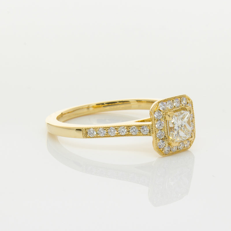 18ct Yellow Gold .50ct Diamond Mandalay Ring-Ring-Walker & Hall