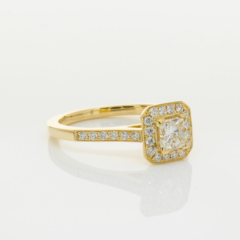 18ct Yellow Gold .50ct Diamond Mandalay Ring-Ring-Walker & Hall