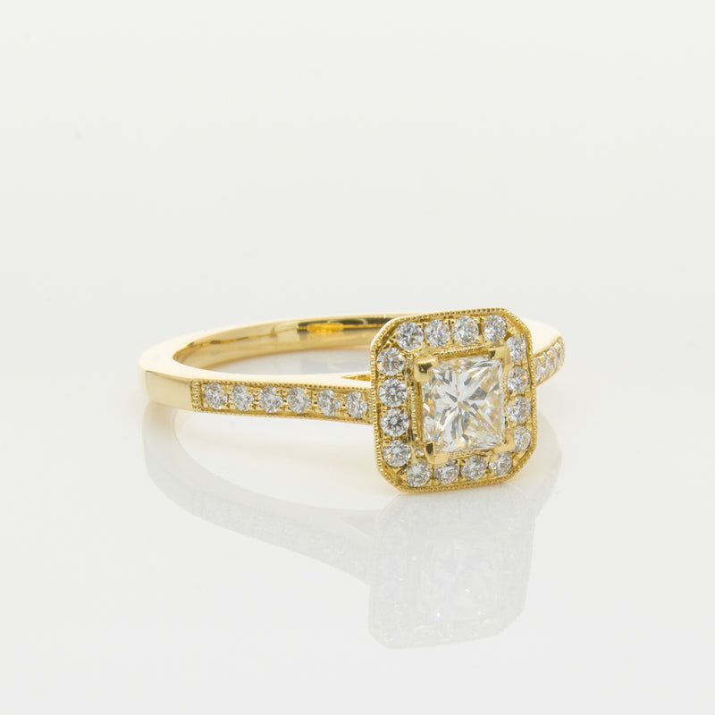 18ct Yellow Gold .50ct Diamond Mandalay Ring-Ring-Walker & Hall