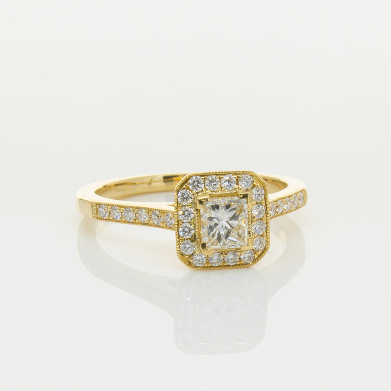 18ct Yellow Gold .50ct Diamond Mandalay Ring-Ring-Walker & Hall