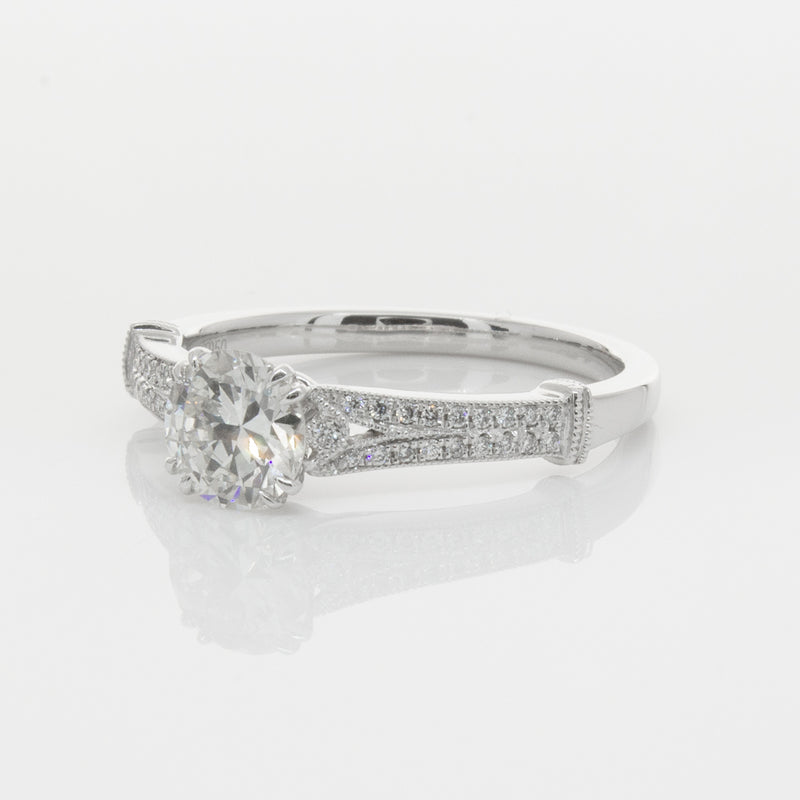 Platinum Diamond Ring-Ring-Walker & Hall
