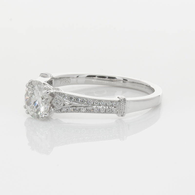 Platinum Diamond Ring-Ring-Walker & Hall
