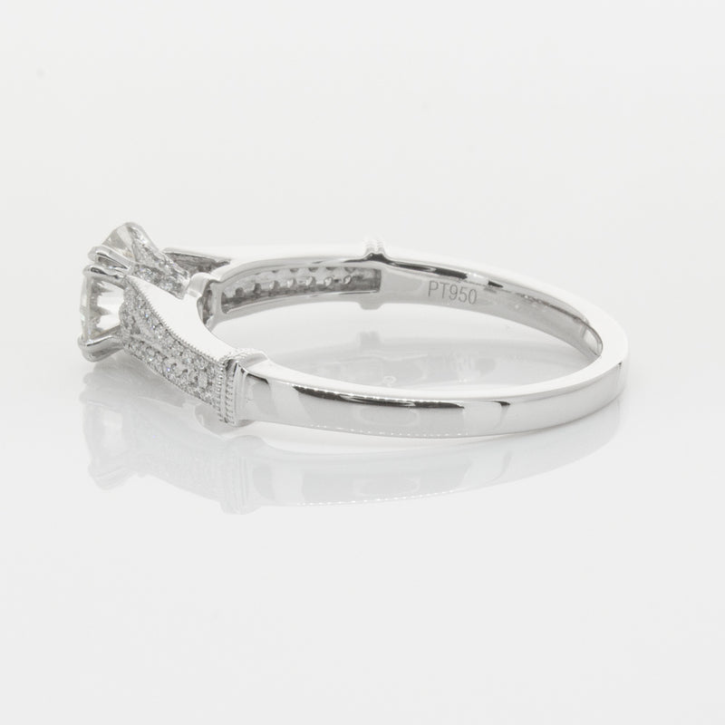 Platinum Diamond Ring-Ring-Walker & Hall