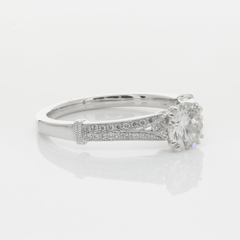 Platinum Diamond Ring-Ring-Walker & Hall