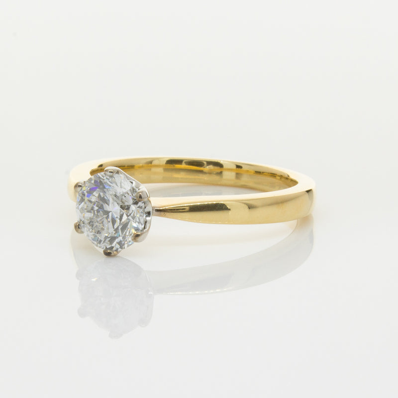 18ct Yellow Gold 1.01ct Diamond Nova Ring-Ring-Walker & Hall