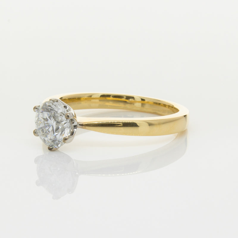 18ct Yellow Gold 1.01ct Diamond Nova Ring-Ring-Walker & Hall