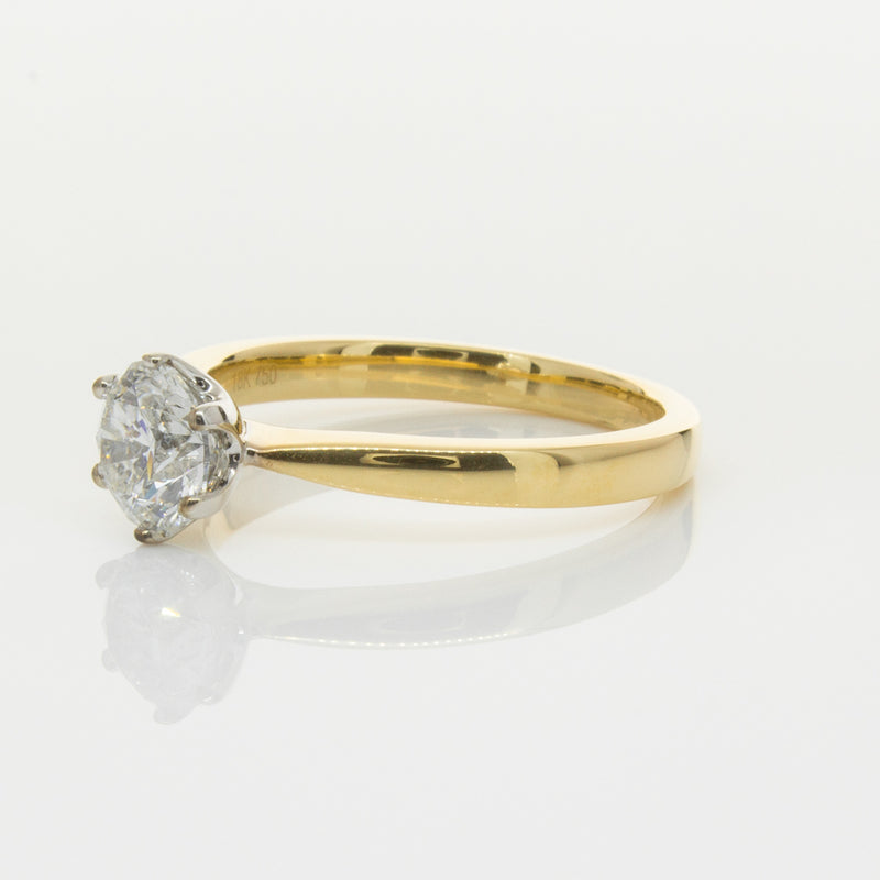 18ct Yellow Gold 1.01ct Diamond Nova Ring-Ring-Walker & Hall