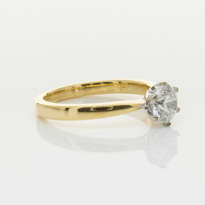 18ct Yellow Gold 1.01ct Diamond Nova Ring-Ring-Walker & Hall