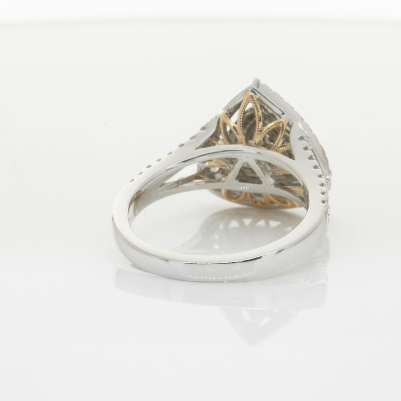 18ct White Gold Orange Diamond Ring-Ring-Walker & Hall