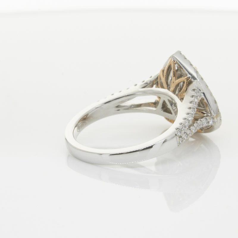 18ct White Gold Orange Diamond Ring-Ring-Walker & Hall