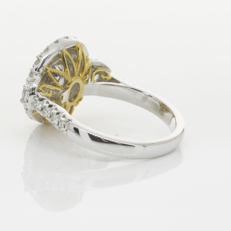 18ct White & Yellow Gold Yellow Diamond Ring-Ring-Walker & Hall