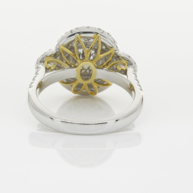 18ct White & Yellow Gold Yellow Diamond Ring-Ring-Walker & Hall