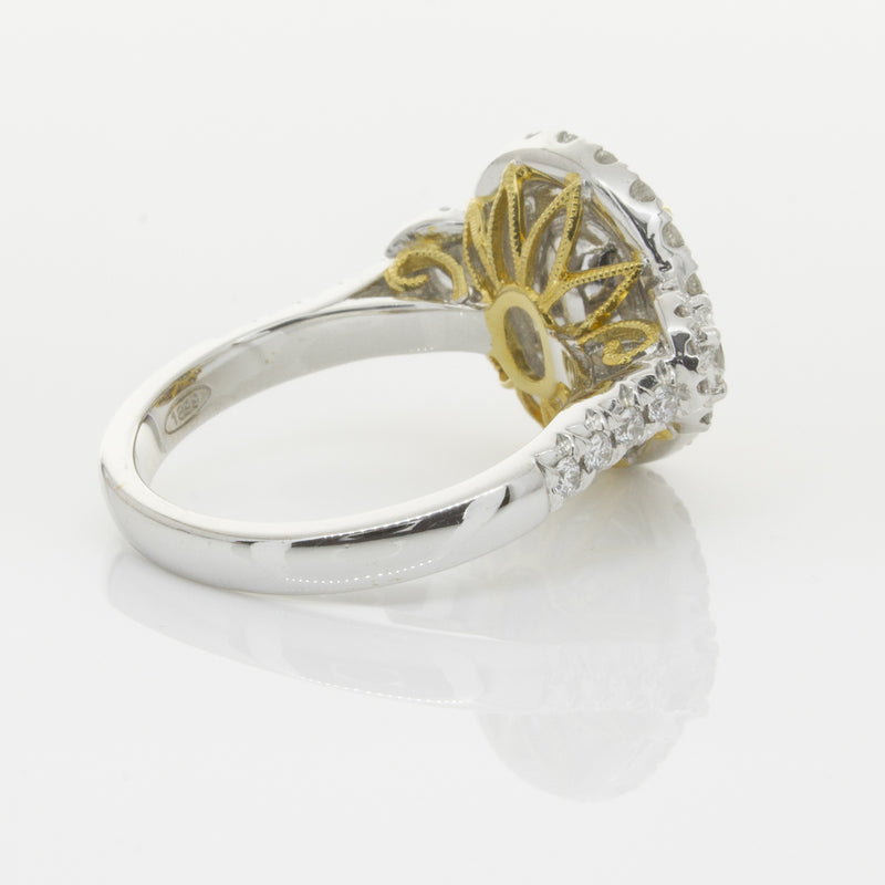 18ct White & Yellow Gold Yellow Diamond Ring-Ring-Walker & Hall