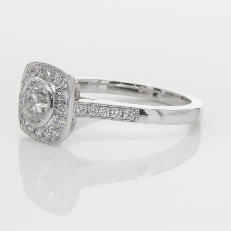 18ct White Gold .60ct Diamond Ring-Ring-Walker & Hall