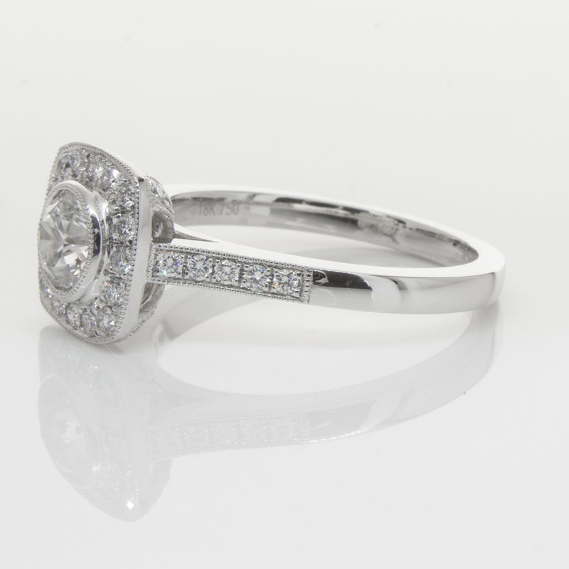 18ct White Gold .60ct Diamond Ring-Ring-Walker & Hall