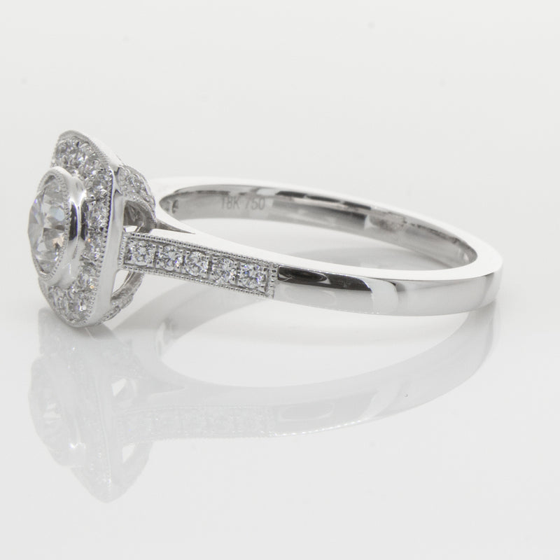18ct White Gold .60ct Diamond Ring-Ring-Walker & Hall