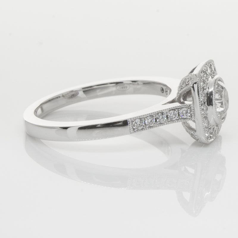 18ct White Gold .60ct Diamond Ring-Ring-Walker & Hall