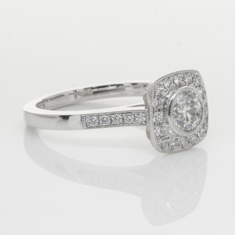 18ct White Gold .60ct Diamond Ring-Ring-Walker & Hall