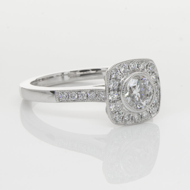 18ct White Gold .60ct Diamond Ring-Ring-Walker & Hall