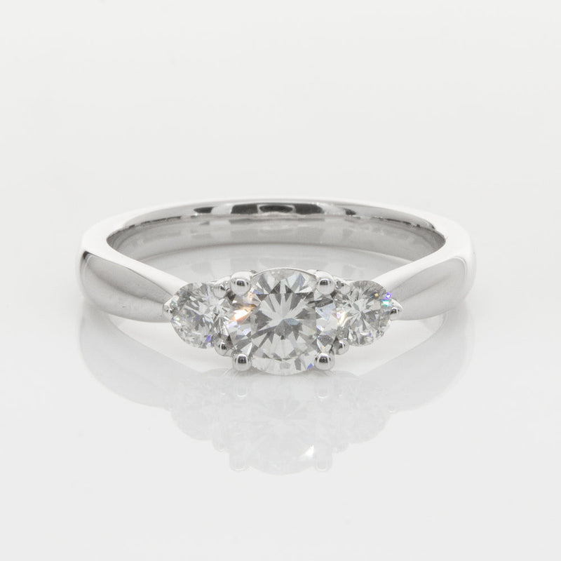 18ct White Gold .50ct Diamond Elysian Ring-Ring-Walker & Hall