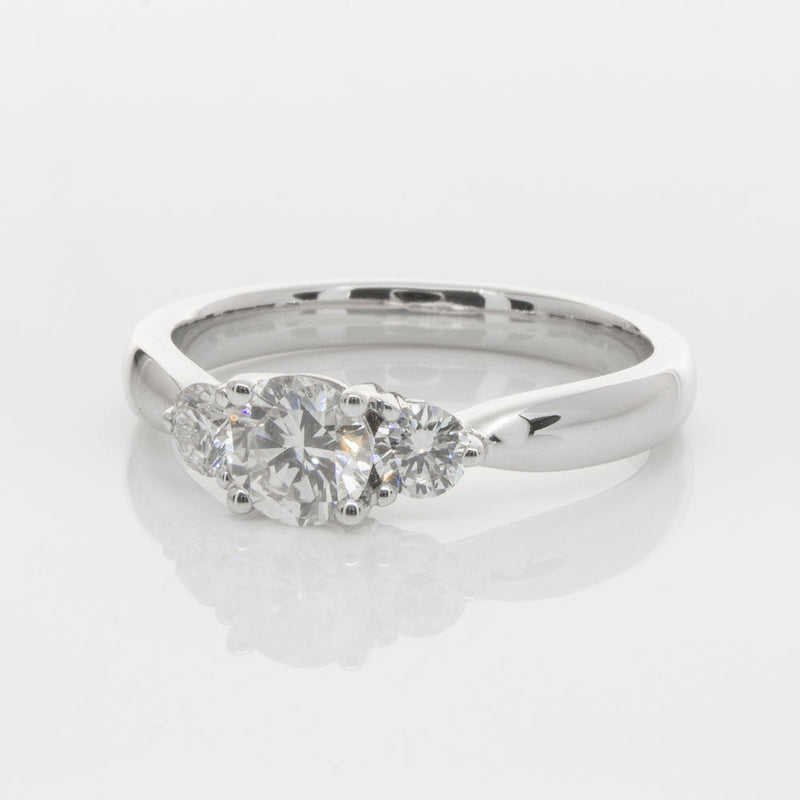 18ct White Gold .50ct Diamond Elysian Ring-Ring-Walker & Hall