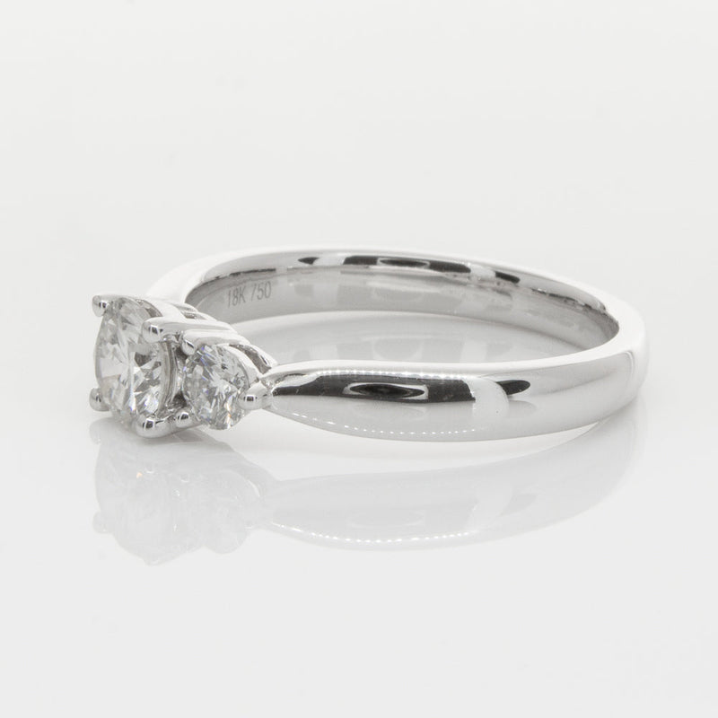 18ct White Gold .50ct Diamond Elysian Ring-Ring-Walker & Hall