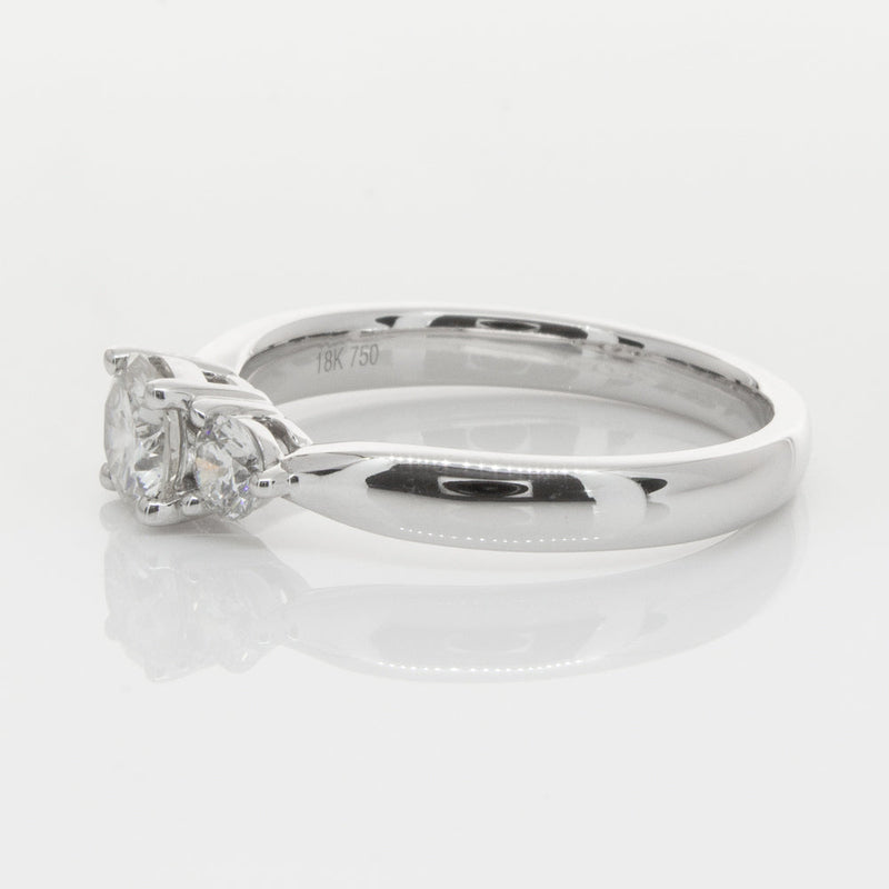 18ct White Gold .50ct Diamond Elysian Ring-Ring-Walker & Hall