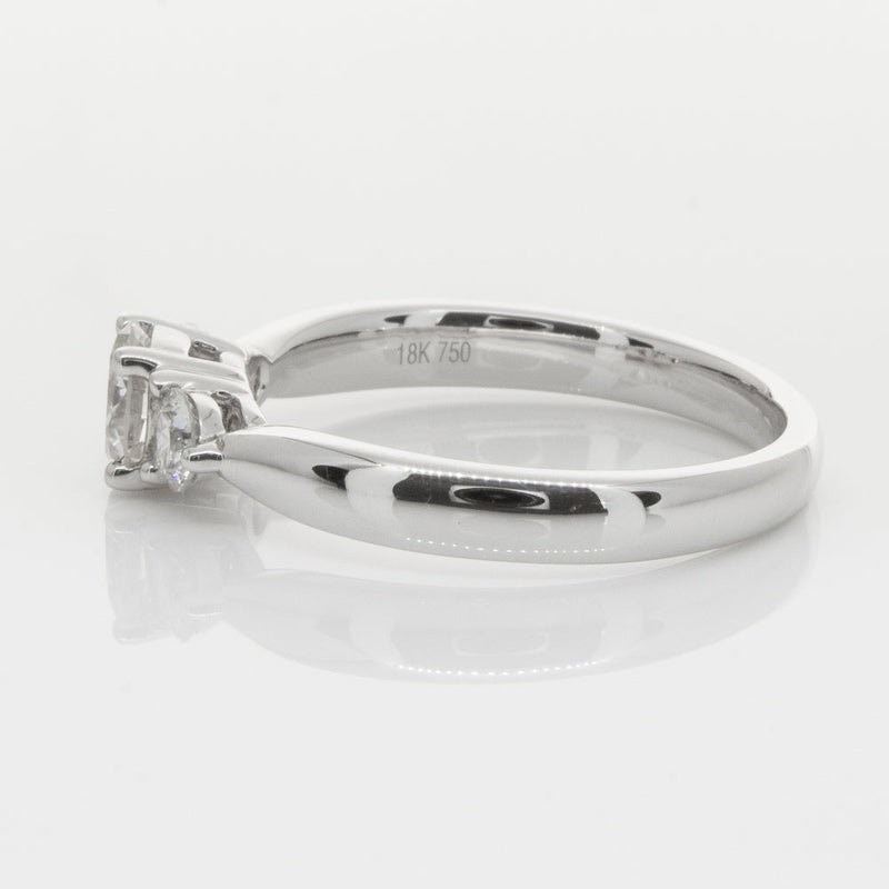 18ct White Gold .50ct Diamond Elysian Ring-Ring-Walker & Hall