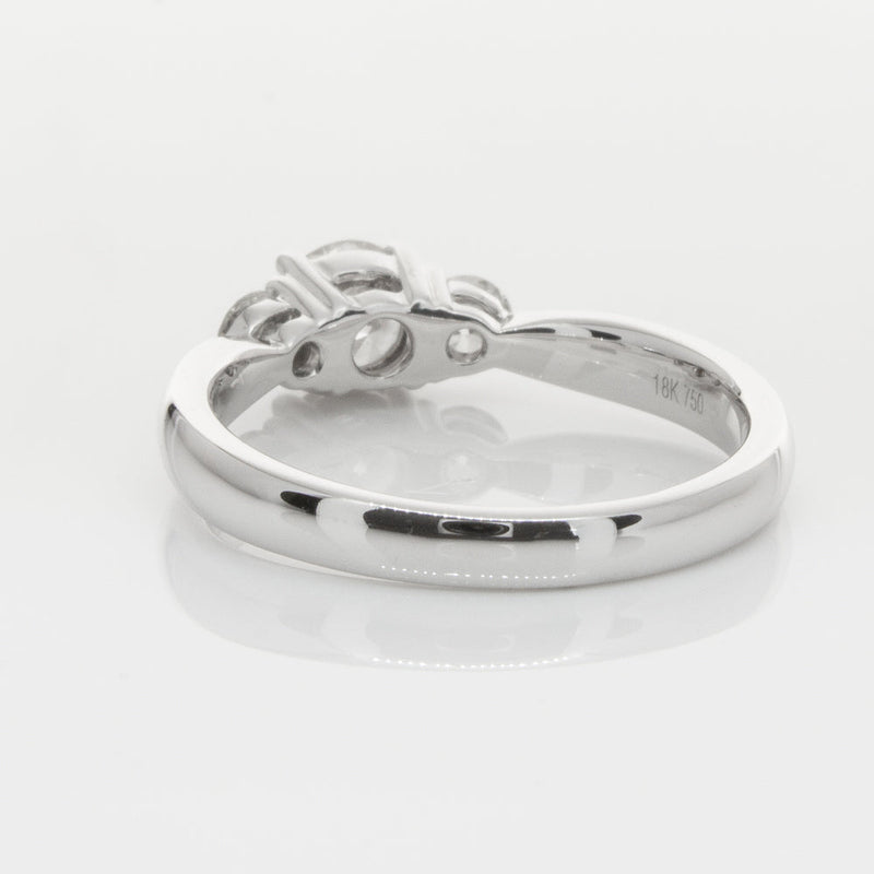 18ct White Gold .50ct Diamond Elysian Ring-Ring-Walker & Hall