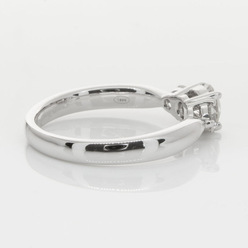 18ct White Gold .50ct Diamond Elysian Ring-Ring-Walker & Hall