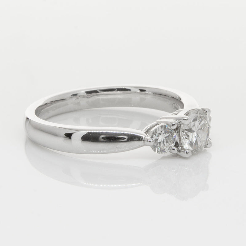 18ct White Gold .50ct Diamond Elysian Ring-Ring-Walker & Hall