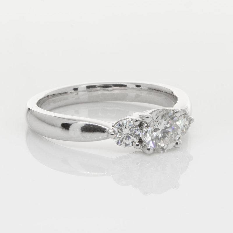 18ct White Gold .50ct Diamond Elysian Ring-Ring-Walker & Hall